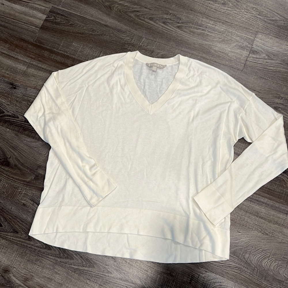 Athleta Small Vneck thin sweater